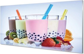 Panel szklany do Kuchni Kremowe Szejki Owocowe