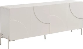 Komoda 4-drzwiowa z MDF – Beżowa – ZELINARO