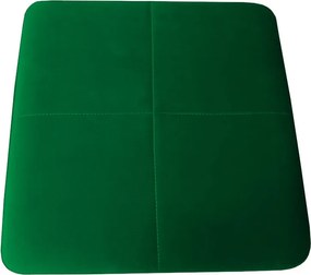 Pufa ZETA tkanina Welur loft ławka podnóżek metal : Kolor Stelaża - Złoty, Kolor tkaniny - VELVET - MG25, Typ tkaniny - Velvet