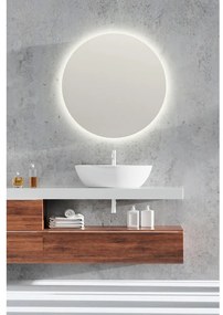 Lustro ścienne z oświetleniem ø 60 cm Luna – Mirrors and More