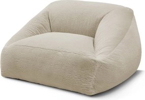 Beżowy worek do siedzenia z imitacji futra Lilibet – Bobochic Paris