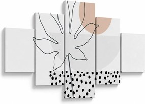 Obraz - Line art flowers N⁰3 (125x70 cm)