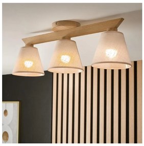 Brilagi - LED  Żyrandol natynkowy ANTHONY 3xE14/40W/230V dąb/beżowy