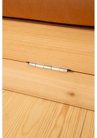 Brązowa rozkładana sofa 145 cm Flip – Karup Design