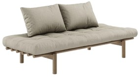 Beżowa lniana rozkładana sofa 200 cm Pace – Karup Design