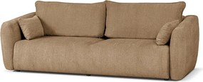 DALLAS – sofa 3-osobowa z funkcją spania 140x196 cm, tkanina Raven 30 beżowa