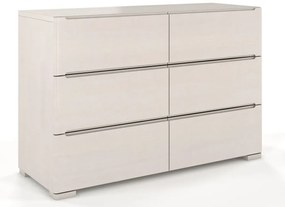 Komoda drewniana 6 szuflad Inca 5S - Biały mat