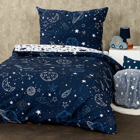 4Home Pościel bawełniana In Space, 140 x 200 cm, 70 x 90 cm