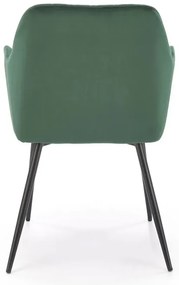 Krzesło tapicerowane K558 VELVET zielone HALMAR