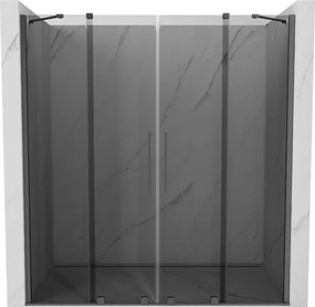Mexen Velar Duo drzwi prysznicowe rozsuwane 200 cm, grafit, gun metal - 871-200-000-42-95
