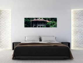 Obraz z japońskiego ogrodu narodowego (170x50 cm)