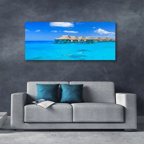 Fotoobraz na płótnie Willa nad Brzegiem Morza