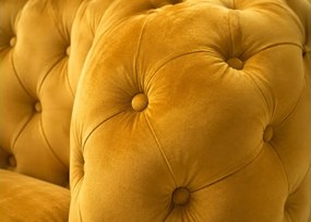 Zestaw w stylu glamour - narożnik Chesterfield Moet + fotel Chesterfield Moet + pufa Chesterfield Moet