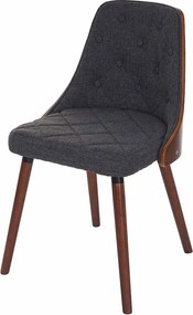 Krzesło do jadalni MCW-A75,  tkanina/tekstylia szary