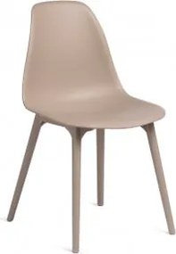 Zestaw 2 Krzeseł Do Jadalni Scand Z Polipropylenu Pszenica Brązowa - Sklum