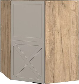 Szafka wisząca narożna greybeige 57x34.1x72 fame-line