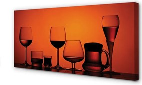 Duży obraz na płótnie Elegancki Zestaw Kieliszków