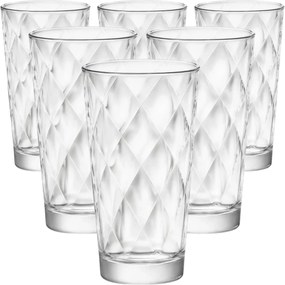 Bormioli Rocco 6-częściowy zestaw szklanek na long drink Kaleido, 370 ml, 370 ml