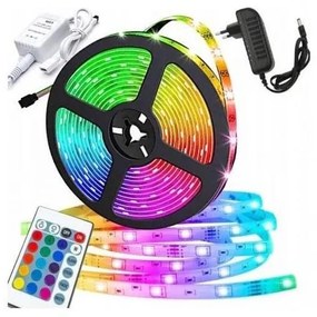 LED RGB Taśma ściemnialna 5m LED/12W/12/230V IP44 + zdalne sterowanie