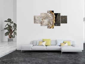 Obraz - Pień drzewa w kolażu 2 (125x70 cm)