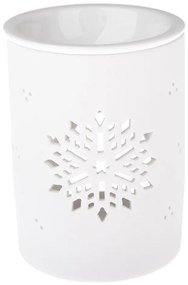 Biały porcelanowy kominek zapachowy Dakls, wys. 12,2 cm