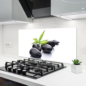 Szkło do Kuchni na Ścianę Artystyczny Układ Kamieni