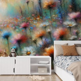 Fototapeta - Pastelowa łąka (196x136 cm)