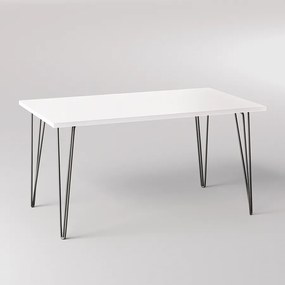 Stół FISK 138 x 80 cm do kuchni, salonu, jadalni Biały