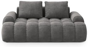 Szara aksamitna sofa 175 cm Linz – Cosmopolitan Design