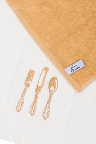 Ręczniki kuchenne HOME, 2 szt Kremowy / Mustard Zestaw (2szt., 40x60 cm)