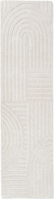 Wełniany chodnik tkany ręcznie w kolorze kości słoniowej 60x230 cm Zen Garden – Flair Rugs