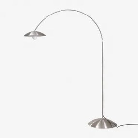 Lampa Podłogowa Z Żelaza Lomira Chrome - Sklum
