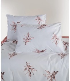 Biała/różowa pościel jednoosobowa z bawełny renforcé 140x200 cm Breeze Floral – Mila Home Luxury