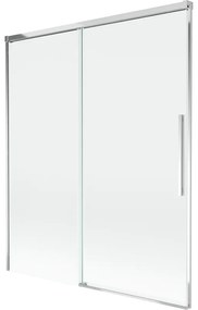Mexen Rox parawan nawannowy 2-skrzydłowy rozsuwany 140 x 150 cm, transparent, chrom - 8C9-140-001-01-00