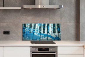 Szklany Panel Artystyczna Wizja Pianina