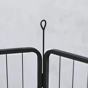 PawHut Kojec dla psa, zagroda dla zwierząt, 6 paneli, stal, składany, Czarny