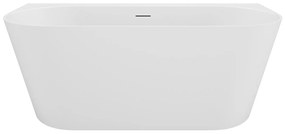 Wanna wolnostojąca przyścienna - 230 l - 160 x 75 x 58 cm - Biały mat - Akryl - AMOBIA