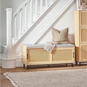 Ławka na buty z przesuwanymi drzwiami FSR154-N