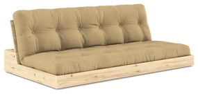 Musztardowa rozkładana sofa 196 cm Base – Karup Design