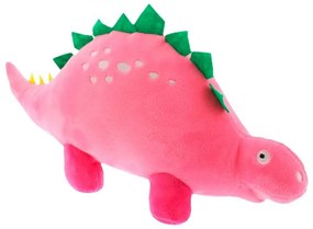 Różowy pluszowy dinozaur ARCHEO z zielonym grzebieniem