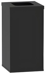 Wewnętrzny kosz do segregacji śmieci, 50 l, uchwyt na worek, czarny/czarny