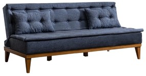 Sofa rozkładana Fuoco ciemnoniebieska