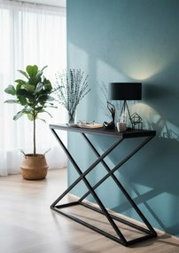 Czarna konsola w stylu loft T7-W68