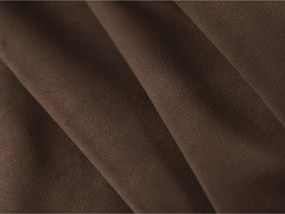 Brązowe tapicerowane łóżko dwuosobowe ze schowkiem ze stelażem 160x200 cm Mount – Micadoni