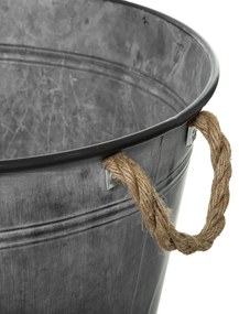 Osłonka cynkowa, wiaderko vintage, Ø 48 cm