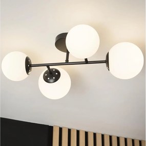 Brilagi - Przysufitowy żyrandol MALONY 4xE14/20W/230V czarny