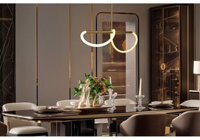 Lampa wisząca LED w kolorze złota Supreme – Candellux Lighting