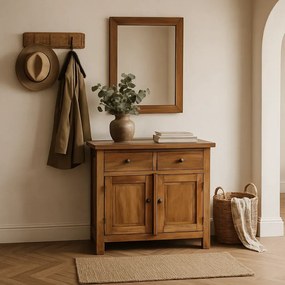 Brązowa komoda w stylu vintage C2-A19