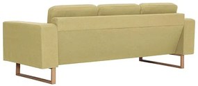 Elegancka trzyosobowa sofa Williams 3X - zielona