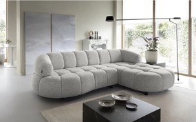 Narożnik VELPA S z elektryczną regulacją siedziska Prawostronny wolnostojący w tkaninie PUENTE 06 WERSAL